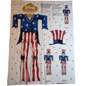 Scarecrow Sam Door Hanging Panel Vintage Daisy Kingdom Sewing Fabric